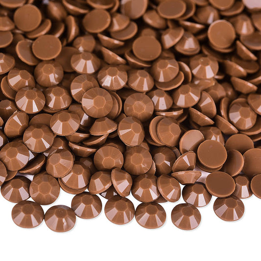 Coffee Solid Resin Rhinestone