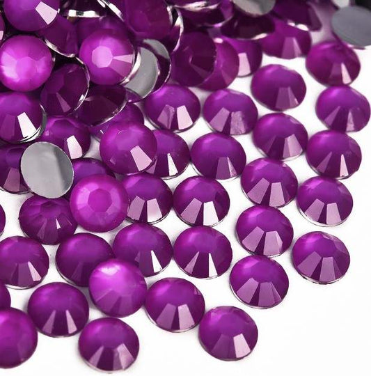 Amethyst Neon Silver Back Resin Rhinestones