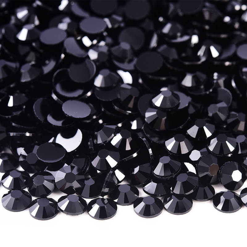 Black Solid Resin Rhinestone