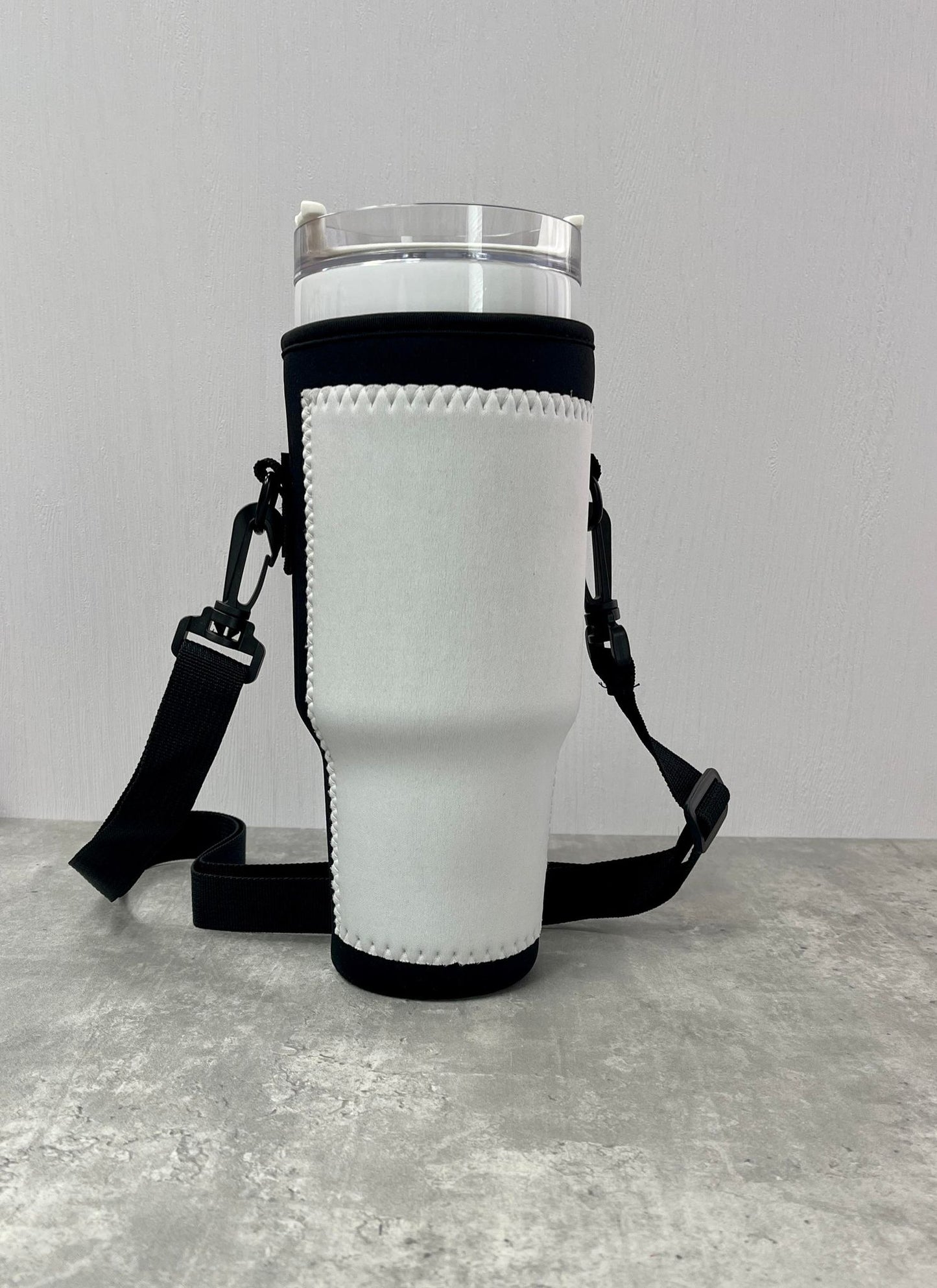 40oz Neoprene Tumbler Tote with Strap