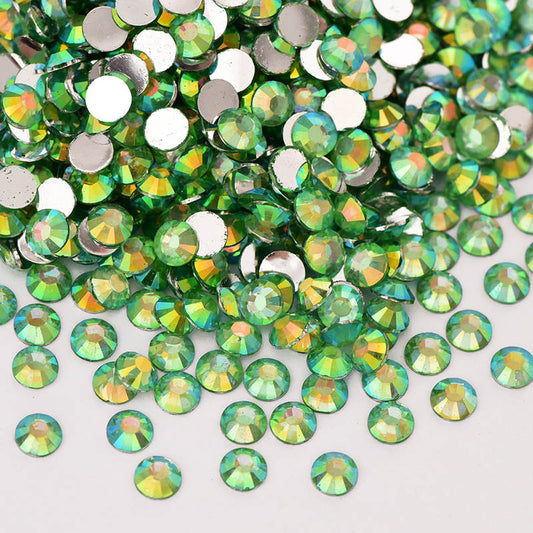 Peridot AB Resin Rhinestones