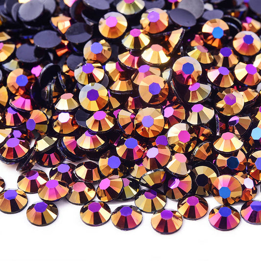 Rose Gold AB Resin Rhinestones