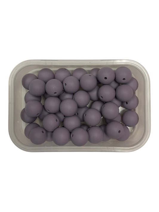 Silicone Beads 15mm Dark Gey