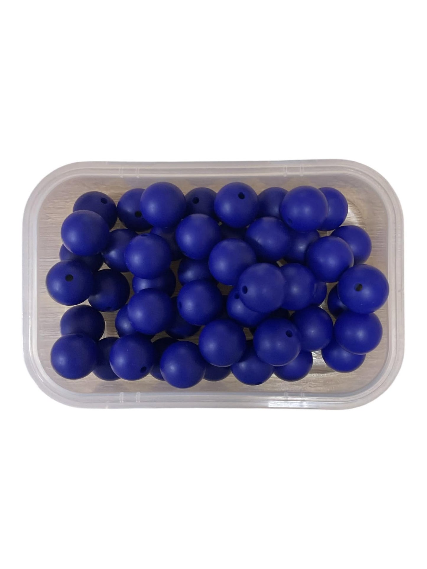 Silicone Beads 15mm Royal Blue