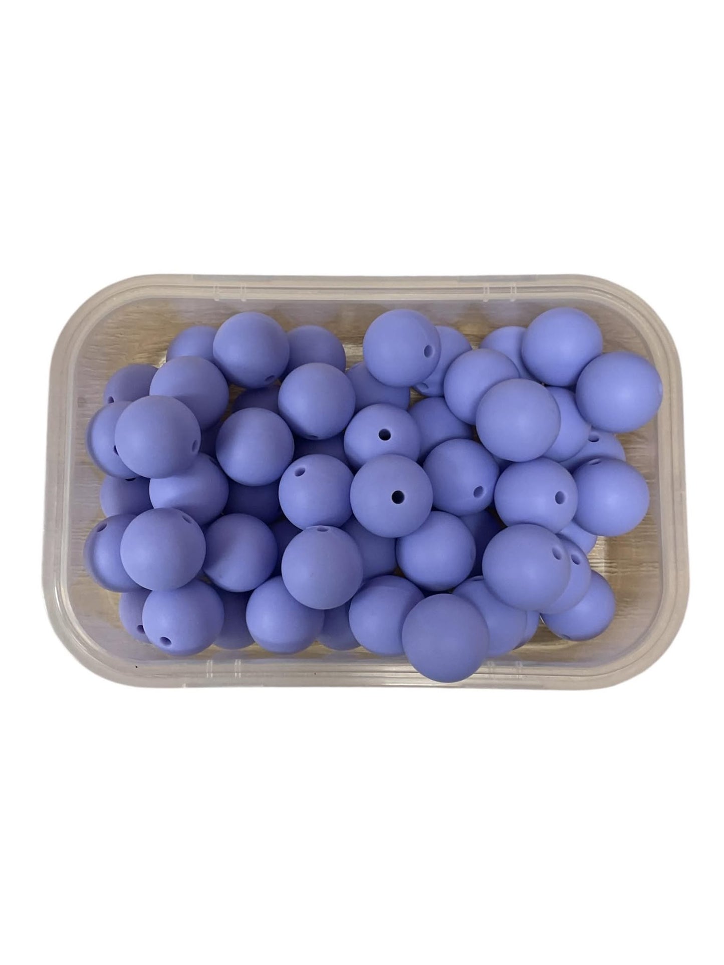 Silicone Beads 15mm Periwinkle
