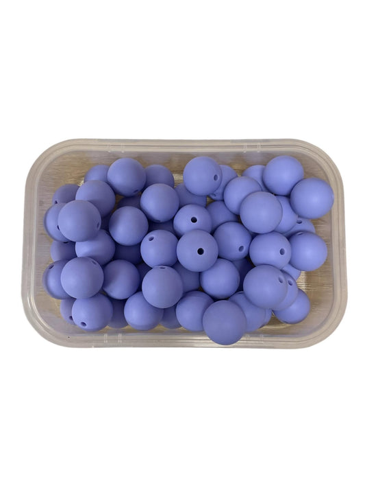 Silicone Beads 15mm Periwinkle