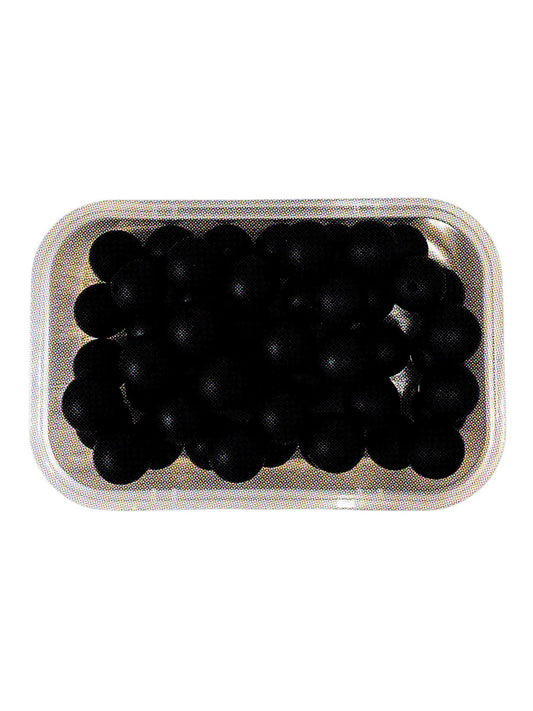 Silicone Beads 15mm Black