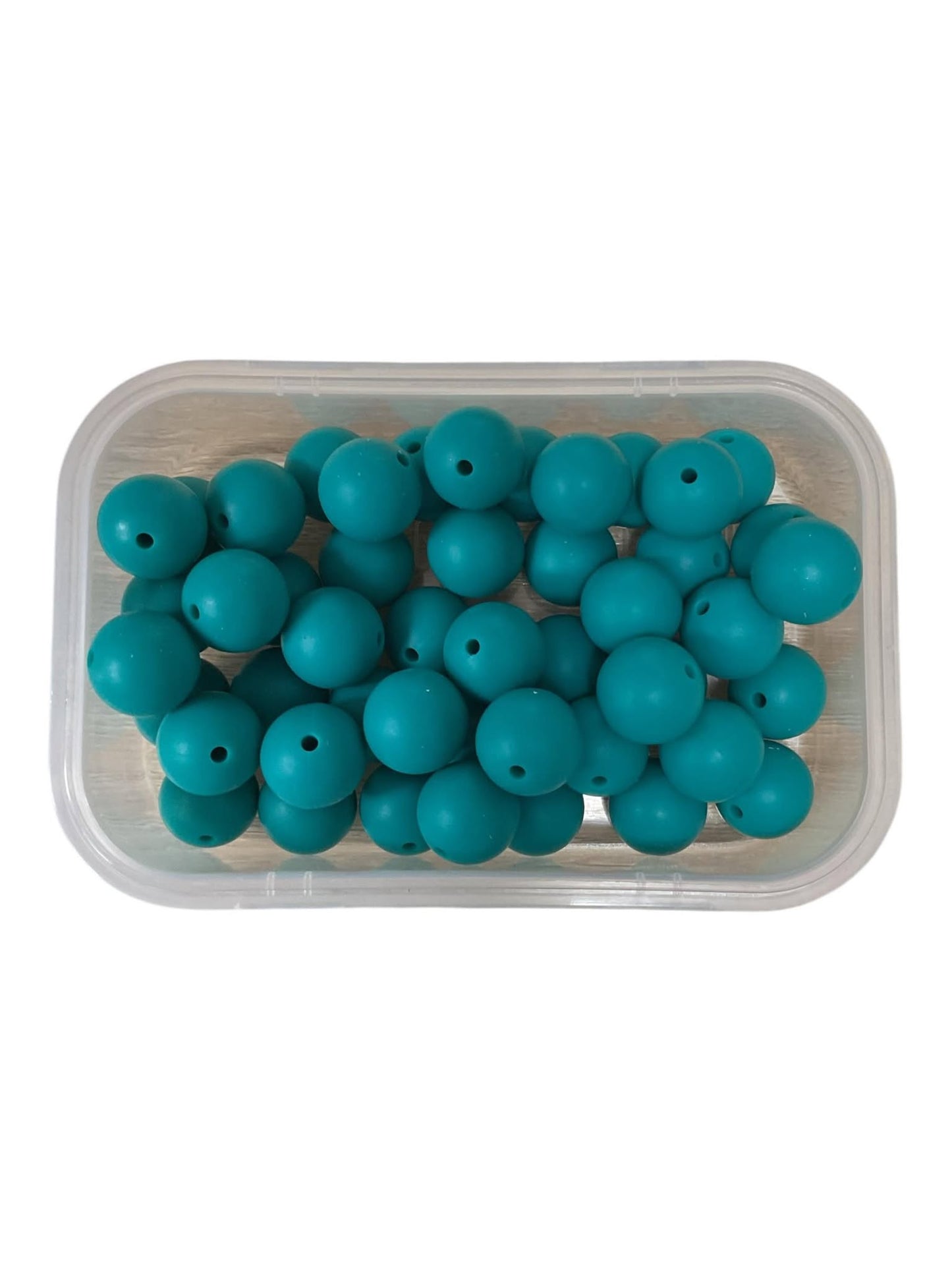 Silicone Beads 15mm Dark Teal