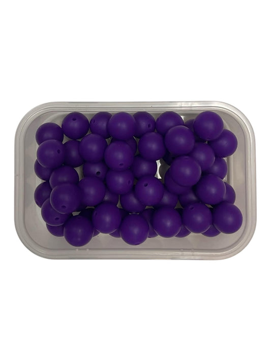 Silicone Beads 15mm Grape