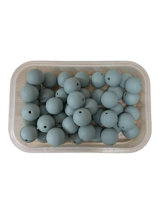Silicone Beads 15mm Cornflower