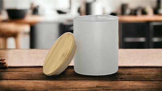 9oz Frosted Candle Jar Sublimation Blank