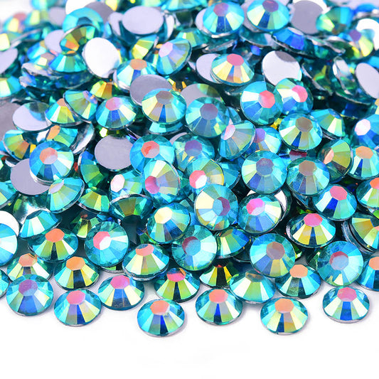 Capri Blue AB Resin Rhinestones