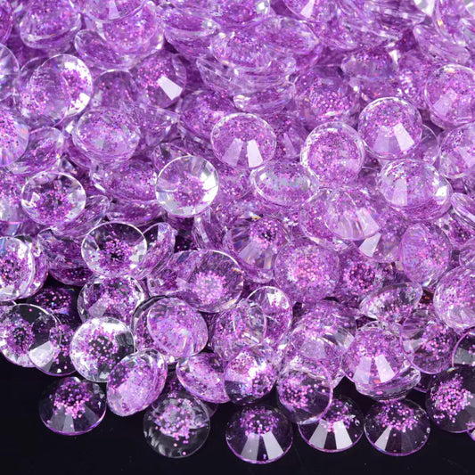 Starry Light Amethyst Resin Rhinestones