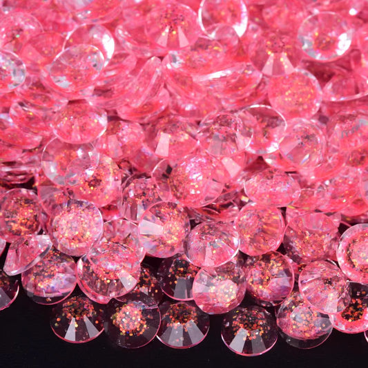 Starry Siam Resin Rhinestones