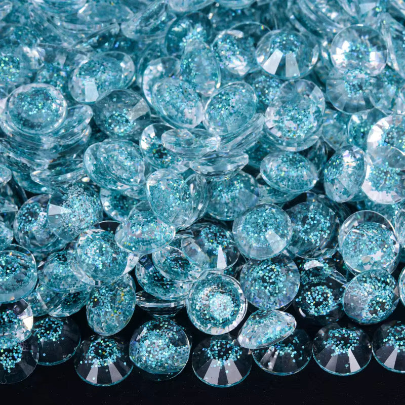 Starry Peacock Resin Rhinestones