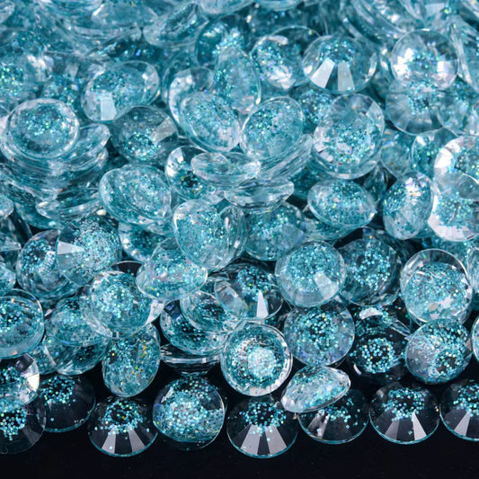 Starry Peacock Resin Rhinestones