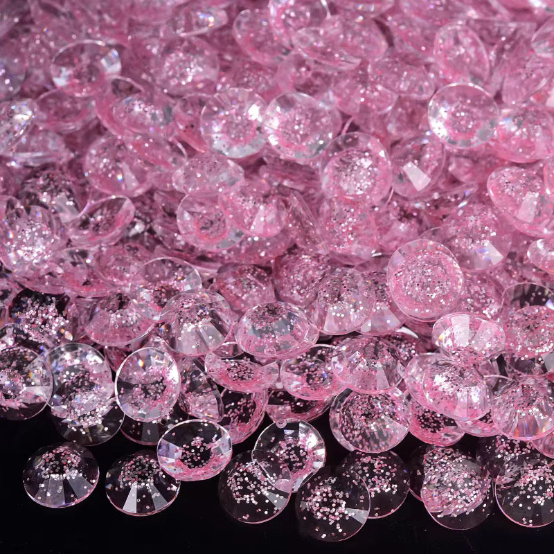 Starry Lt Pink Resin Rhinestones