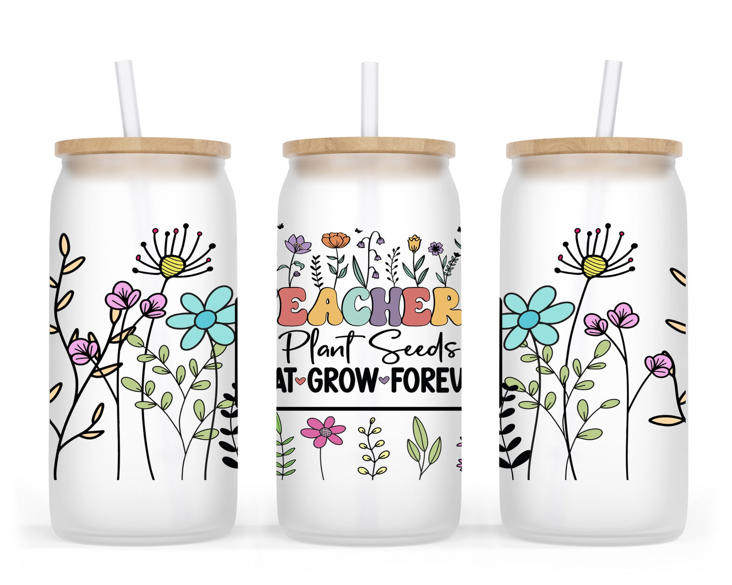 Teacher 16oz UVDTF Tumbler Wrap