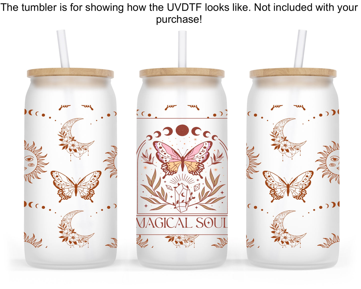 Boho 16oz UVDTF Tumbler Wrap