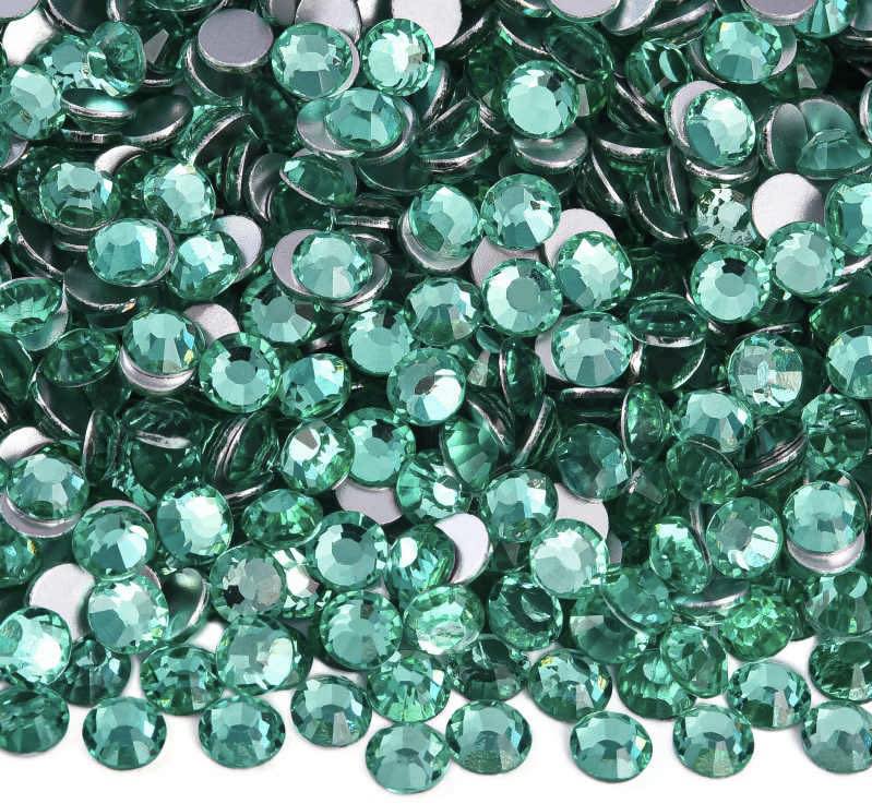 Mint Glass Rhinestones