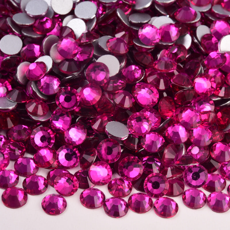 Rose Glass Rhinestones