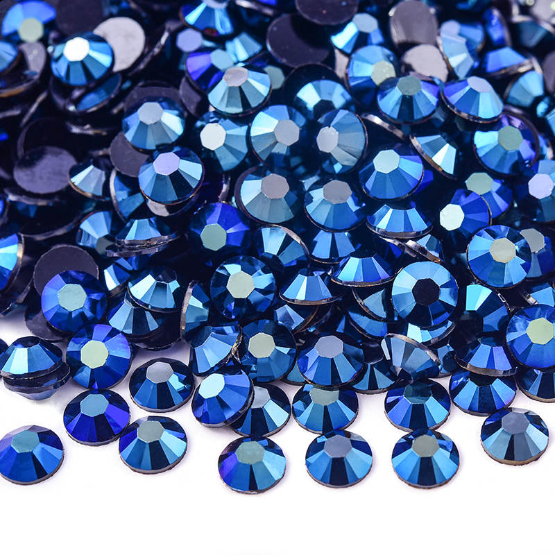 Jet Base Montana AB Resin Rhinestones