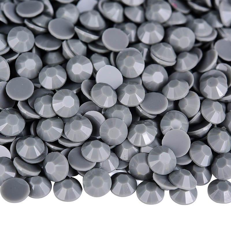 Grey Solid Resin Rhinestone