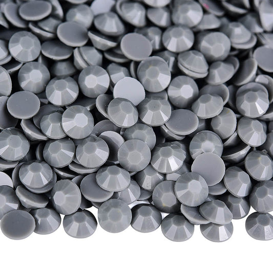 Grey Solid Resin Rhinestone