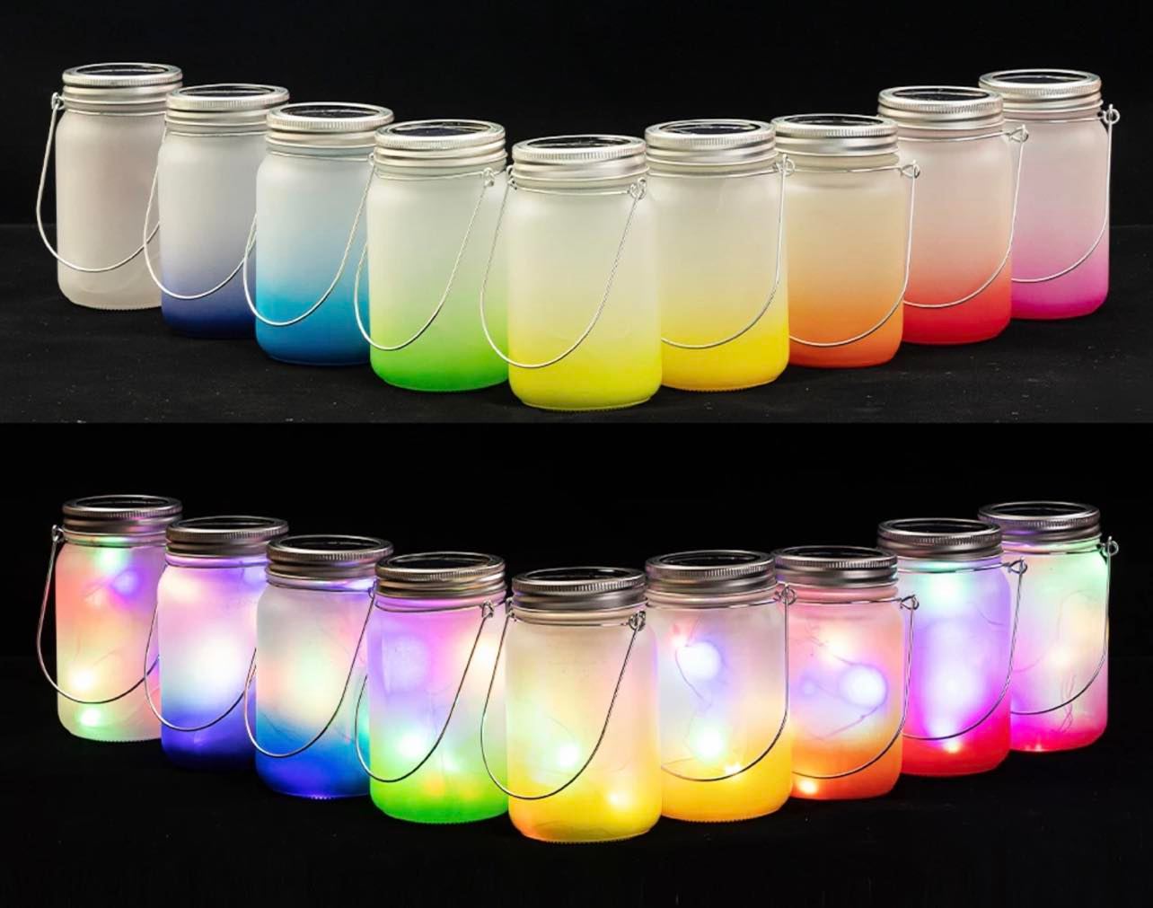 Mason Jar Solar Lantern Sublimation Blanks