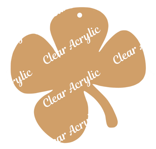 Clover Acrylic Keychain Blank