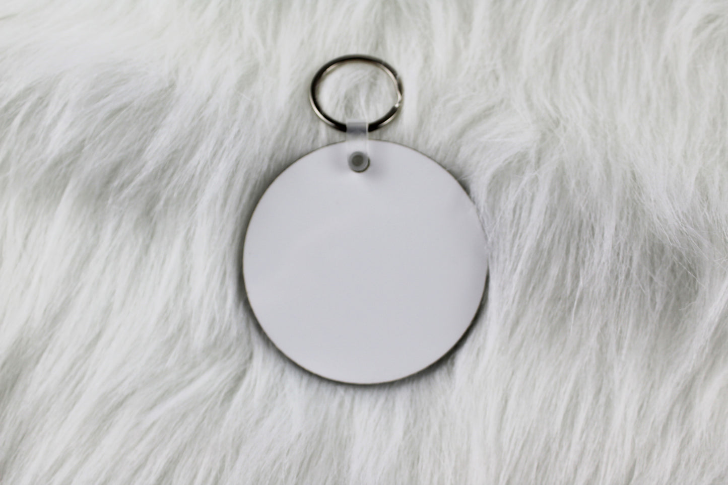 Round MDF Key Chain