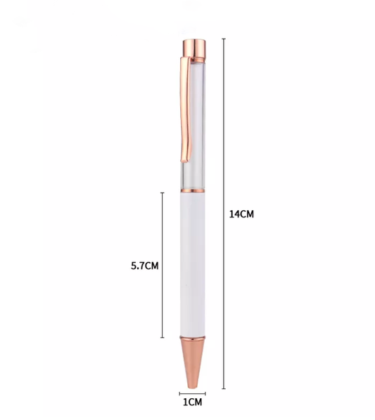 10 Rose Gold Snow Globe Sublimation Pen