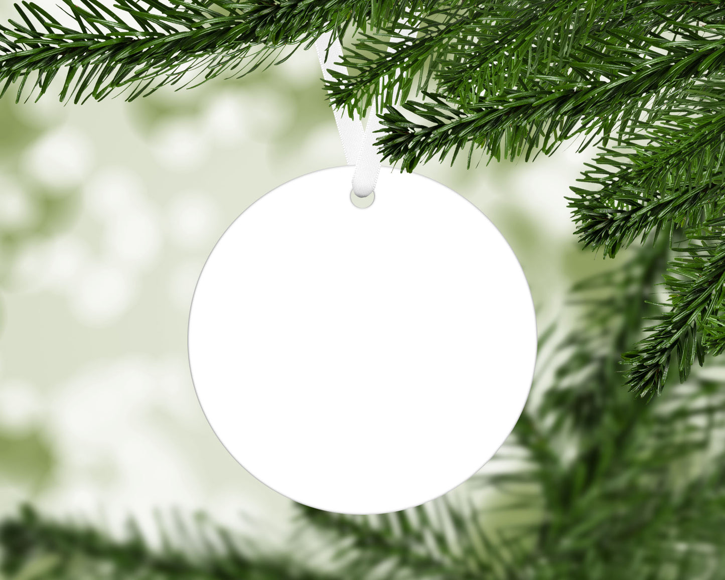 Round Metal Christmas Ornament