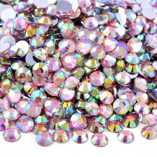 Lt Pink AB Resin Rhinestones