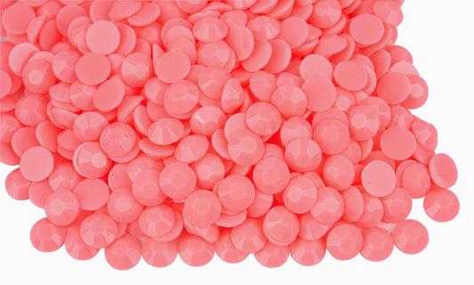 Macaroon Pink Solid Resin Rhinestone