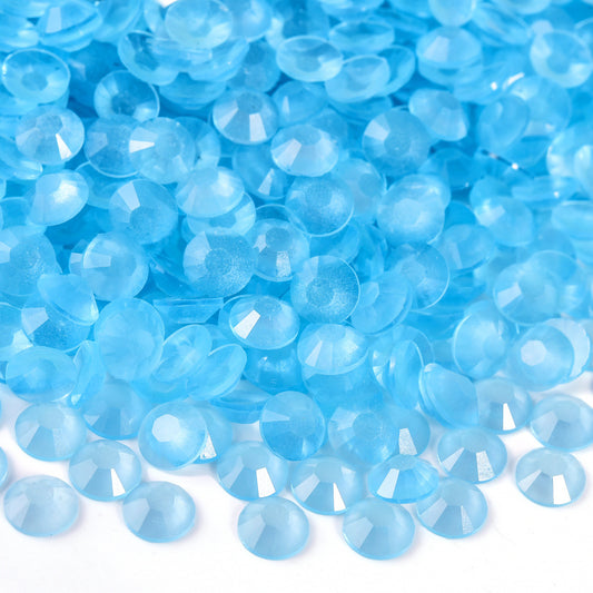 Aquamarine Glow in the Dark Resin Rhinestones