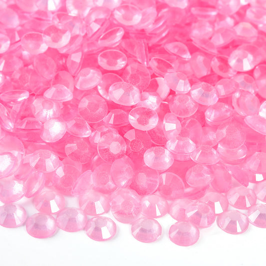 Lt Pink Glow in the Dark Resin Rhinestones