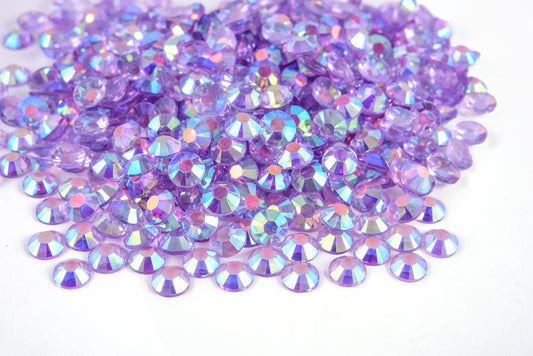 Light Amethyst AB Resin Rhinestones