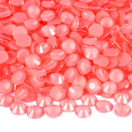 Neon Coral Flatback Rhinestones