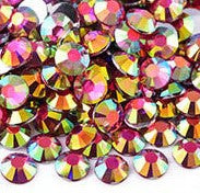 Dark Rose AB Resin Rhinestones