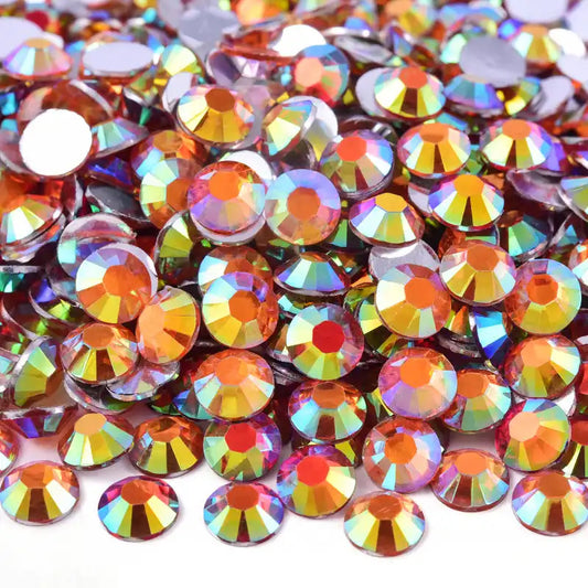 Orange AB Resin Rhinestones