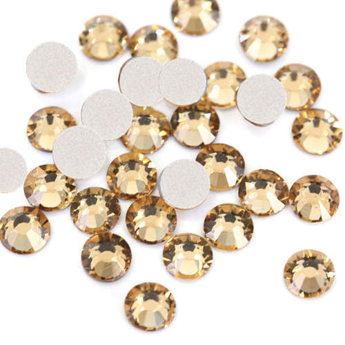 Lt Colorado Topaz Glass Rhinestones