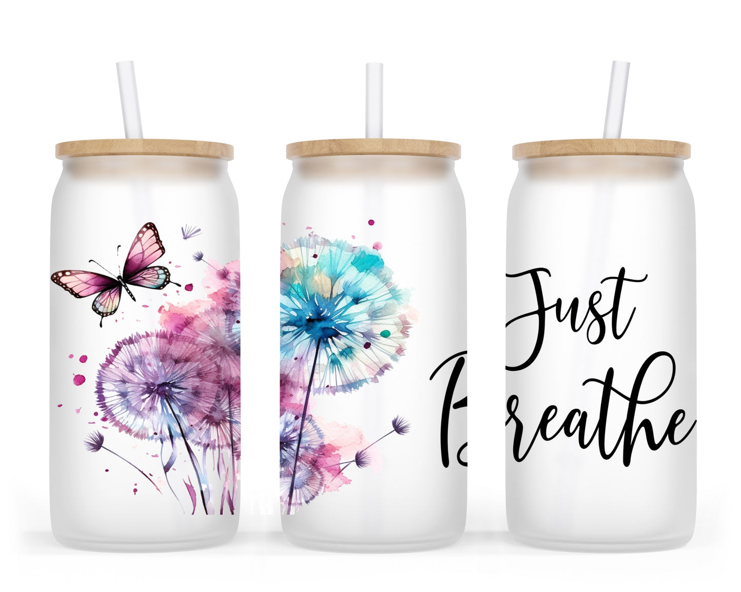 Just Breathe 16oz UVDTF Tumbler Wrap