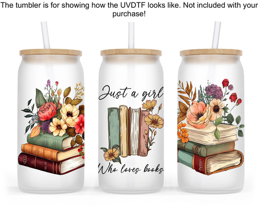 Books 16oz UVDTF Tumbler Wrap