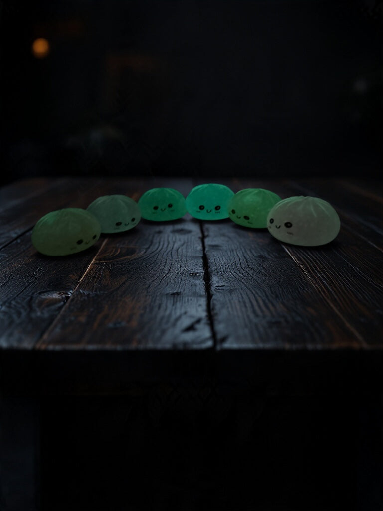 Glow in the Dark Glitter Dumplings