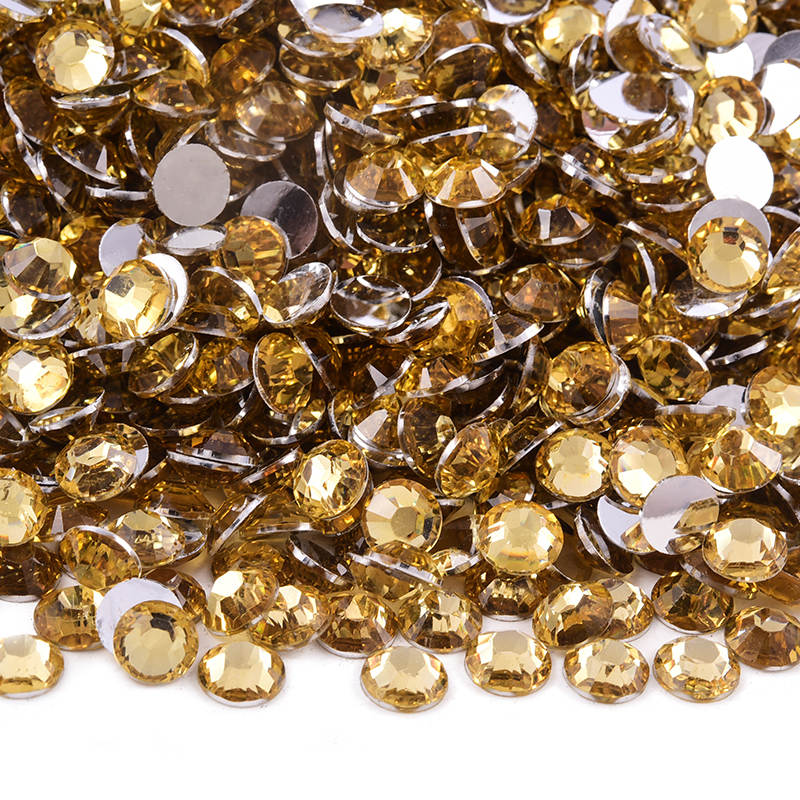 Light Colorado Topaz Silver Back Resin Rhinestones – Blankaholics