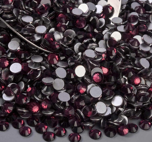 Maroon Glass Rhinestones