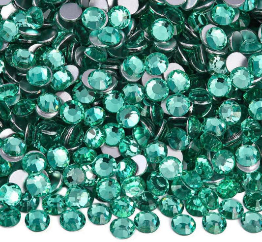 Mint Glass Rhinestones