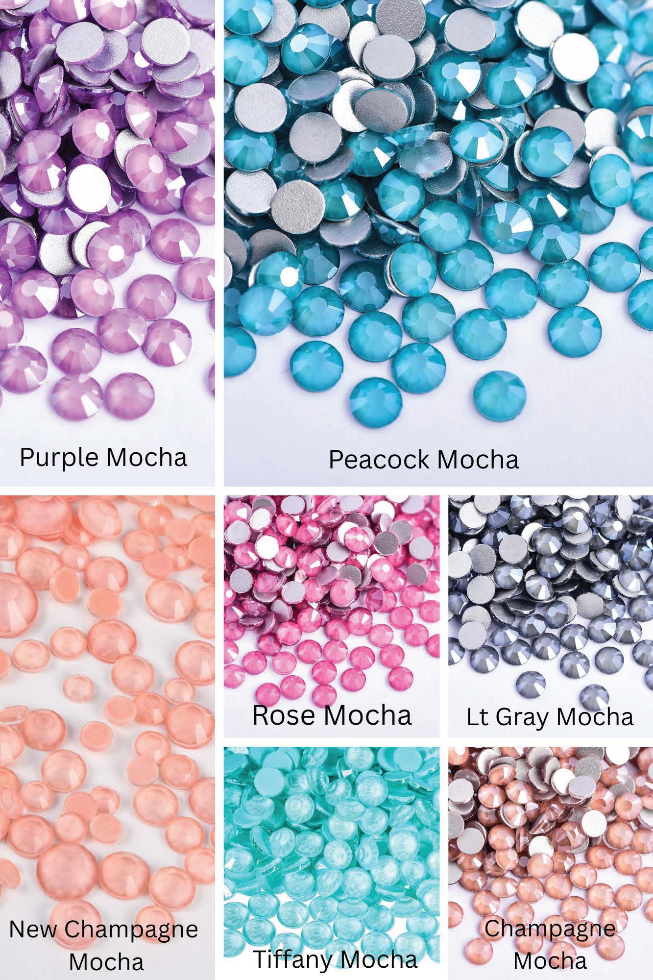 Mocha Tiffany Rhinestones