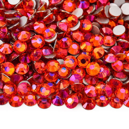 Orange Light Glass Rhinestones